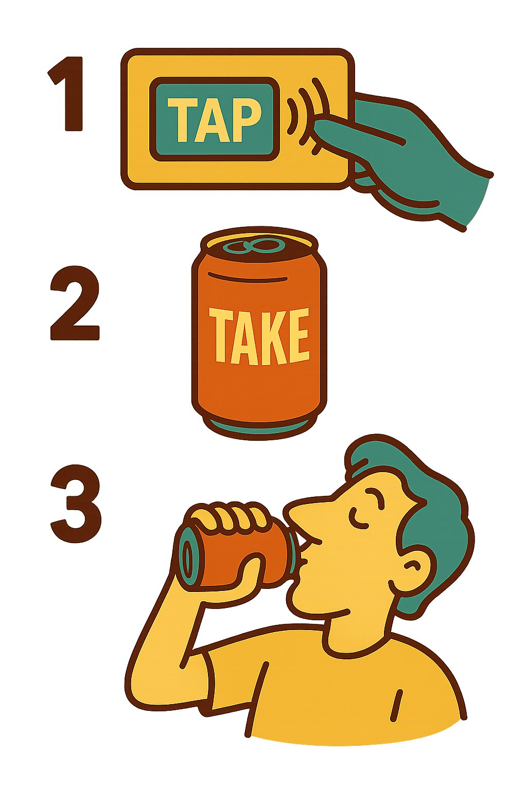 Tap Take Enjoy Steps